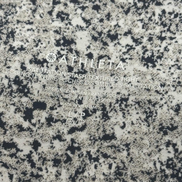 LP Set Athleta Salutation Stash Textured Tight and Exhale Bra L - Picture 4 of 9